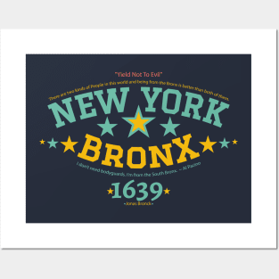 New York Bronx 'Yield to the Evil' Logo Shirt - Urban Streetwear Collection Posters and Art